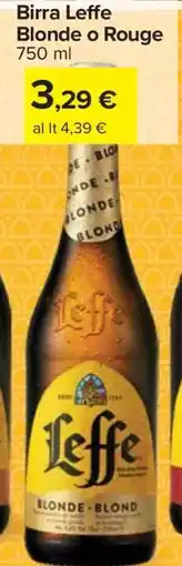 Carrefour Birra Leffe Blonde o Rouge offerta