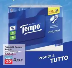 Carrefour Fazzoletti Regular Tempo offerta
