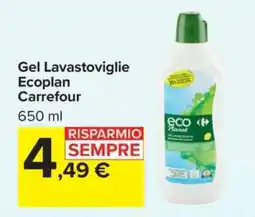 Carrefour Gel Lavastoviglie Ecoplan Carrefour offerta