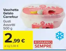 Carrefour Vaschetta Gelato Carrefour offerta
