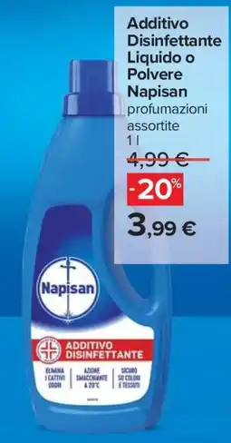 Carrefour Additivo Disinfettante Liquido o Polvere Napisan offerta