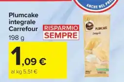 Carrefour Plumcake integrale Carrefour offerta