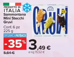 Carrefour Sammontana Mini Stecchi Gruvi offerta