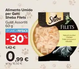Carrefour Alimento Umido per Gatti Sheba Filets offerta