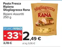 Carrefour Pasta Fresca Ripiena Sfogliagrezza Rana offerta