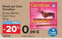 Carrefour Snack per Cani Carrefour offerta
