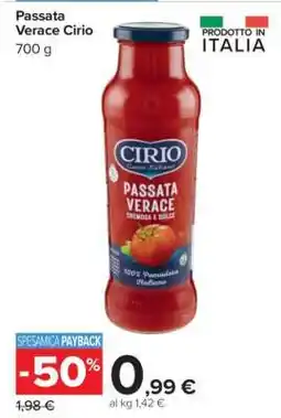 Carrefour Passata Verace Cirio offerta