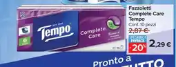 Carrefour Fazzoletti Complete Care Tempo offerta