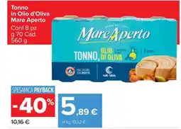 Carrefour TONNO IN OLIO D'OLIVA MARE APERTO offerta