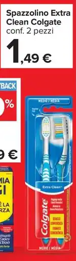 Carrefour Spazzolino Extra Clean Colgate offerta