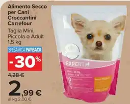 Carrefour Alimento Secco per Cani Croccantini Carrefour offerta