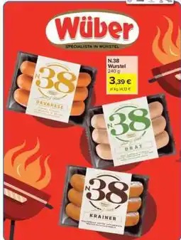 Carrefour N.38 Wurstel offerta