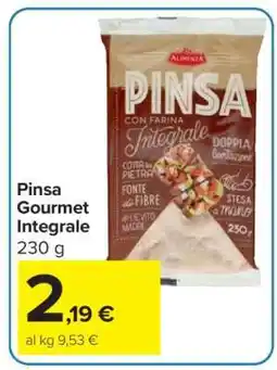 Carrefour Pinsa Gourmet Integrale offerta