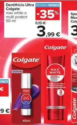 Carrefour Dentifricio Ultra Colgate offerta