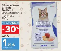 Carrefour Alimento Secco per Gatti Sterilizzati LeChat Excellence offerta