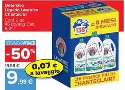 Carrefour Detersivo Liquido Lavatrice Chanteclair offerta