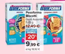 Carrefour Pesoforma Biscotti offerta