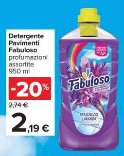 Carrefour Detergente Pavimenti Fabuloso offerta