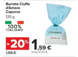 Carrefour Burrata Ciuffo d’Amore Capurso offerta