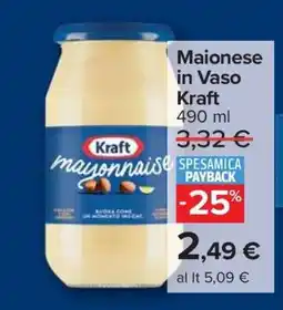 Carrefour Maionese in Vaso Kraft offerta