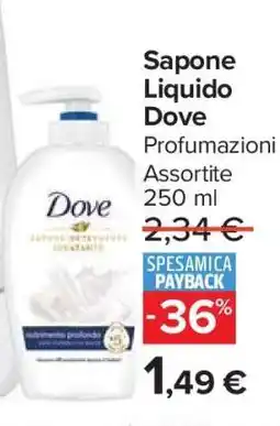 Carrefour SAPONE LIQUIDO DOVE offerta