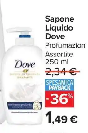 Carrefour SAPONE LIQUIDO DOVE offerta
