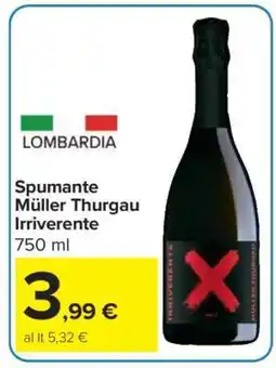 Carrefour Spumante Muller Thurgau Irriverente offerta