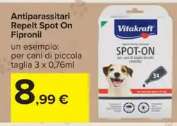 Carrefour Antiparassitari Repelt Spot On Fipronil offerta