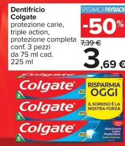 Carrefour DENTIFRICIO COLGATE offerta