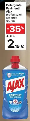 Carrefour Detergente pavimenti Ajax offerta
