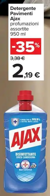 Carrefour Detergente pavimenti Ajax offerta