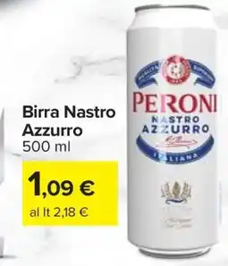 Carrefour Birra NASTRO AZZURRO offerta