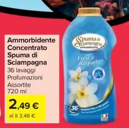 Carrefour AMMORBIDENTE CONCENTRATO SPUMA DI SCIAMPAGNA offerta