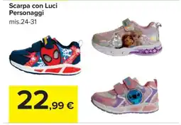 Carrefour Scarpa con Luci Personaggi offerta