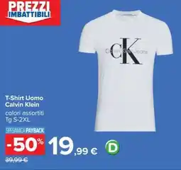 Carrefour T-Shirt Uomo Calvin Klein offerta