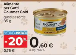 Carrefour Alimento per Gatti Gourmet Gold offerta