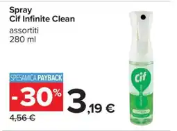 Carrefour Spray Cif Infinite Clean offerta