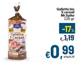 Qui Discount Gallette bio 5 cereali Mr.Spike offerta