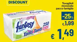 Qui Discount Tovaglioli monovelo pacco famiglia offerta