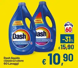 Qui Discount Dash liquido classico/colore 60 Lavaggi offerta