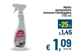 Qui Discount Netto sgrassatore mousse+candeggina offerta
