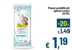 Qui Discount Panni umidificati igiene corpo 24 Pz offerta