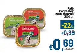 Qui Discount Patè Pappa Dog gusti assortiti offerta