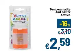 Qui Discount Temperamatite 4in1 blister Xoffice offerta