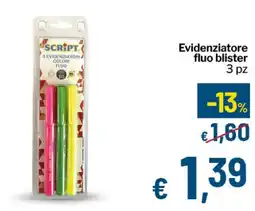 Qui Discount Evidenziatore fluo blister 3 pz offerta