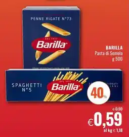 Famila BARILLA Pasta di Semola offerta