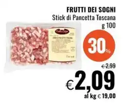 Famila FRUTTI DEI SOGNI Stick di Pancetta Toscana offerta