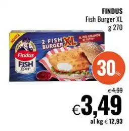 Famila FINDUS Fish Burger XL offerta