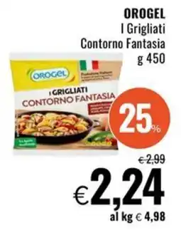 Famila OROGEL I Grigliati Contorno Fantasia offerta