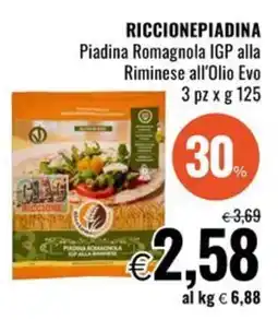 Famila RICCIONEPIADINA Piadina Romagnola IGP alla Riminese all'Olio Evo offerta